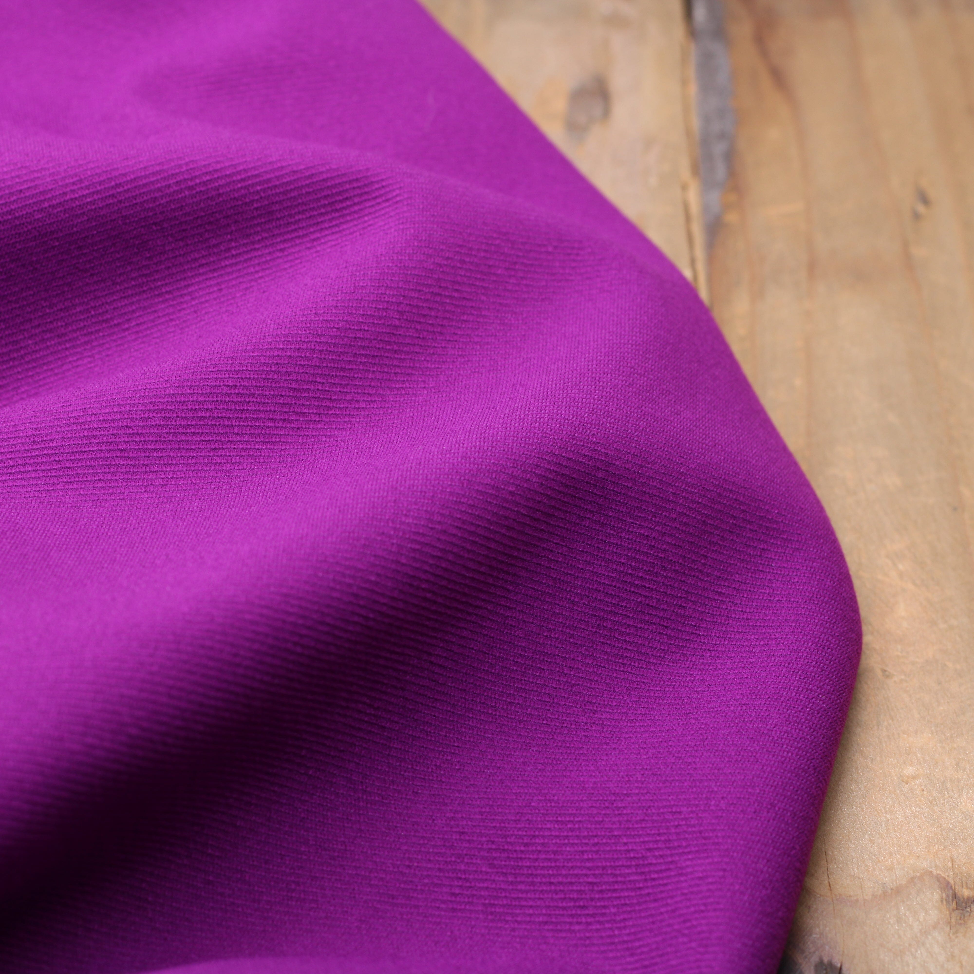 Tissu Jersey Milano Twill uni - Violet (Vendu x10cm) Tissus L'atelier de Gaspard et Léonie | Gaspard et Léonie Tissus en ligne et Mercerie à Toulouse